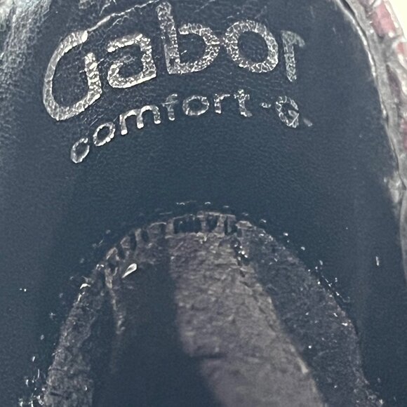 Gabor SNAKE in Whiskey Red women's ankle boots with leather design size 4.5 /7US - Picture 13 of 14